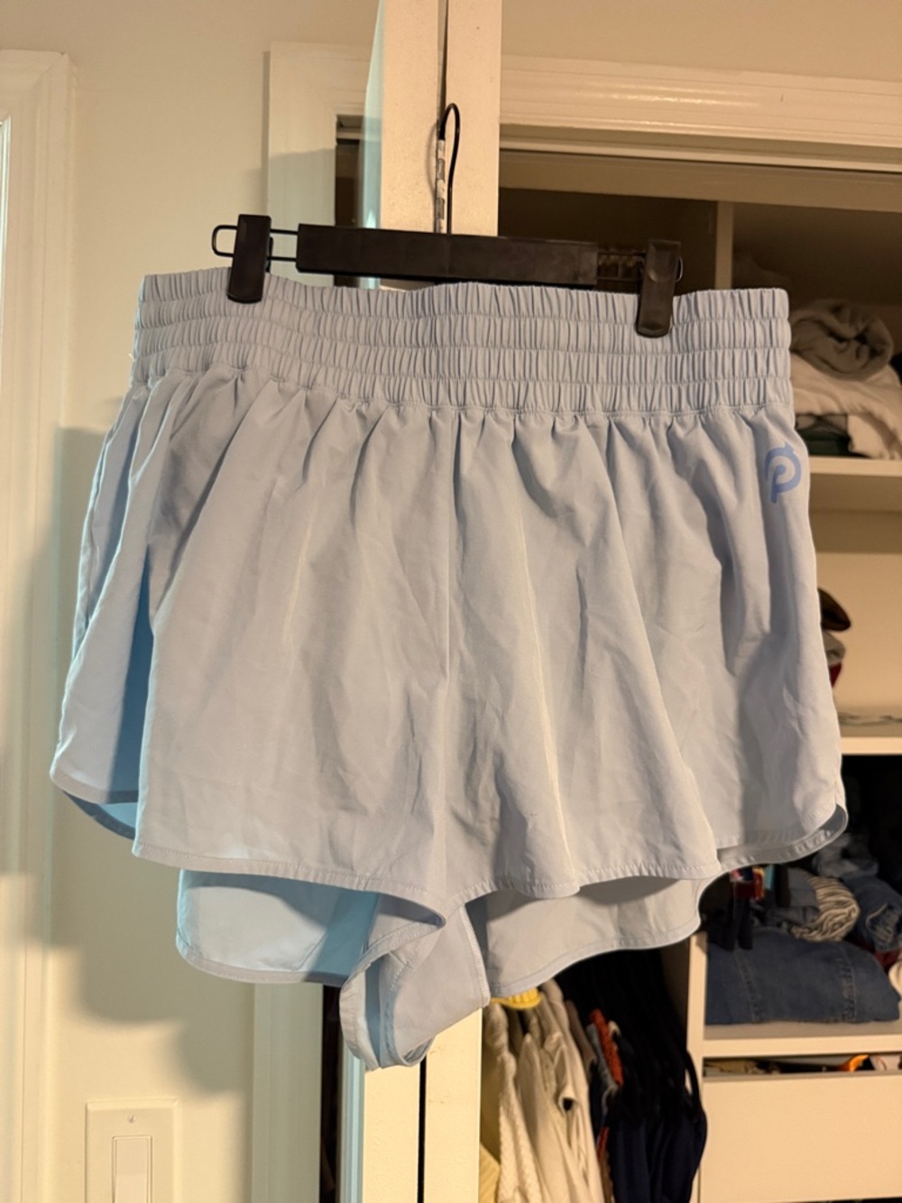 Peloton Light Blue Women's Athletic Shorts